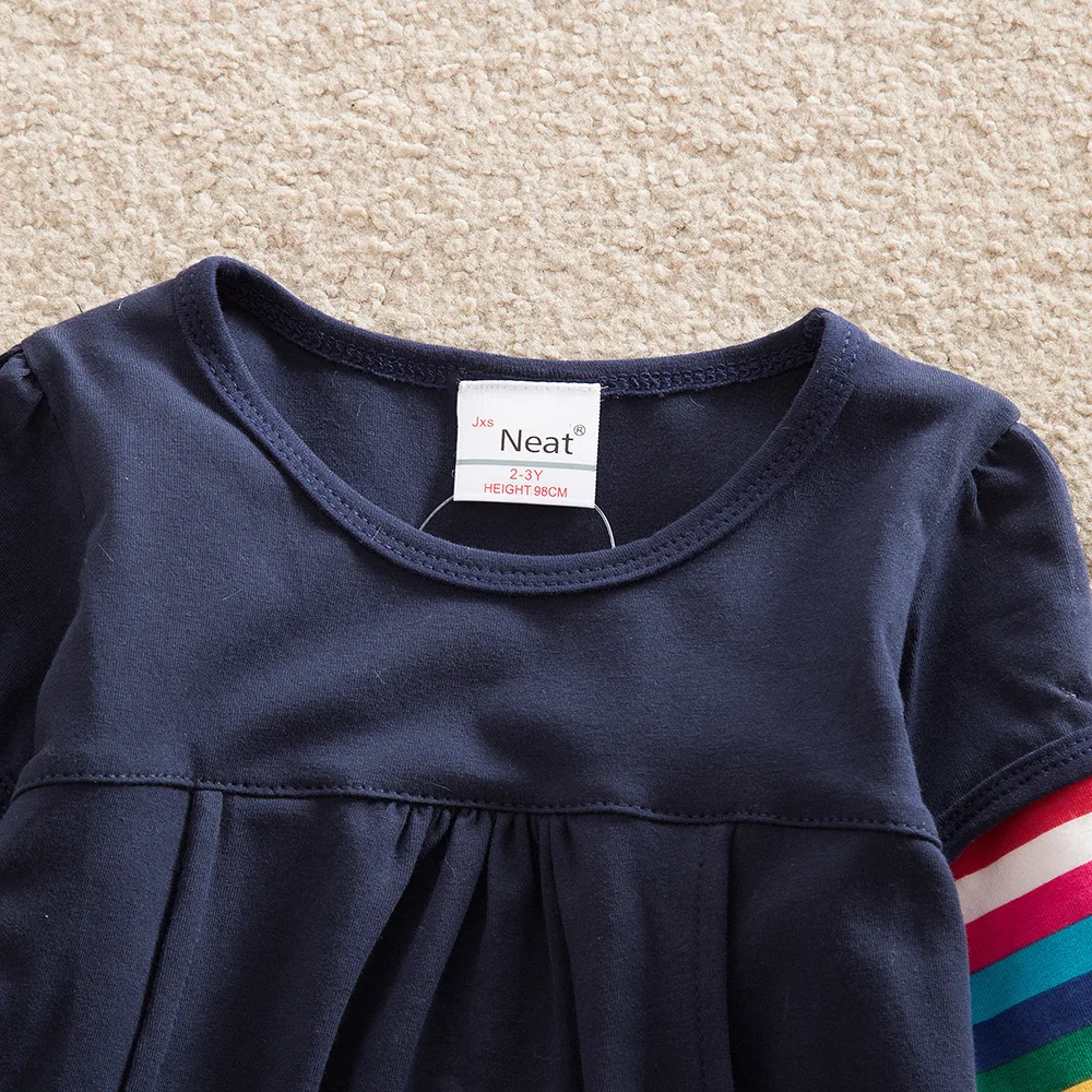 Платье с длинными рукавами для маленьких девочек новое Брендовое детское платье