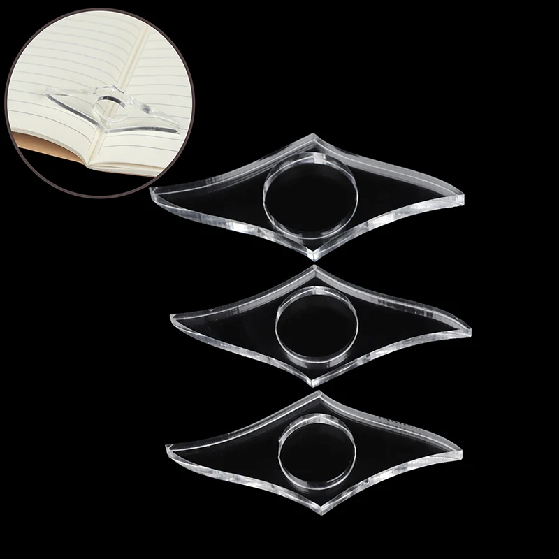 

1PCS Acrylic Thumb Book Support Book Page Holder Convenient Bookmark School Office Transparent Multi-function Page Spreader