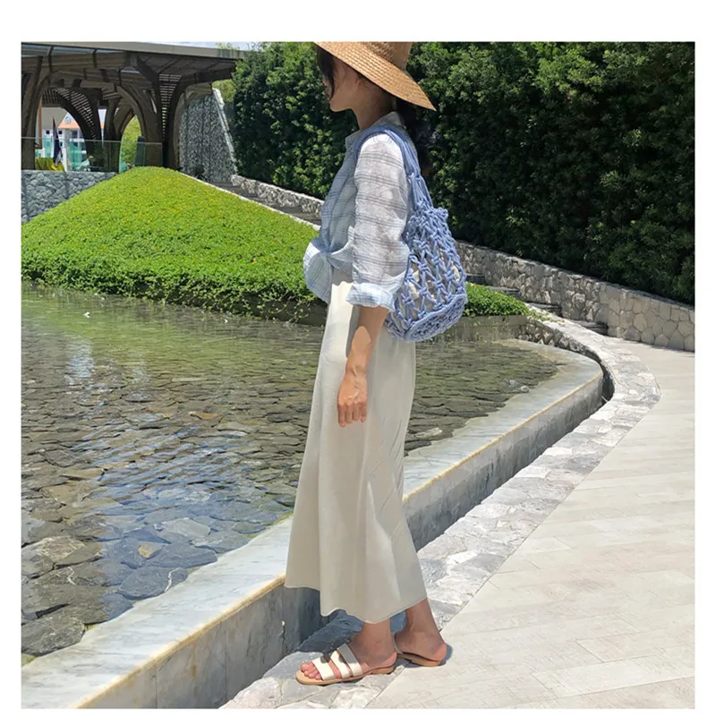 Блузка женская в клетку с длинным рукавом летняя | Женская одежда