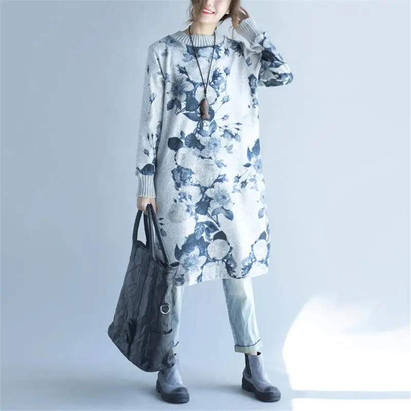 Женское вязаное платье-свитер повседневное шерстяное платье-водолазка с