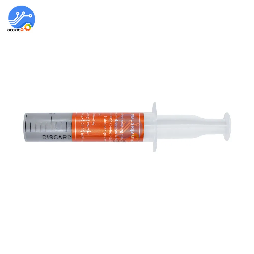 30 г серая термопаста силиконовая паста для теплоотвода ЦП трубка радиатора|silicone