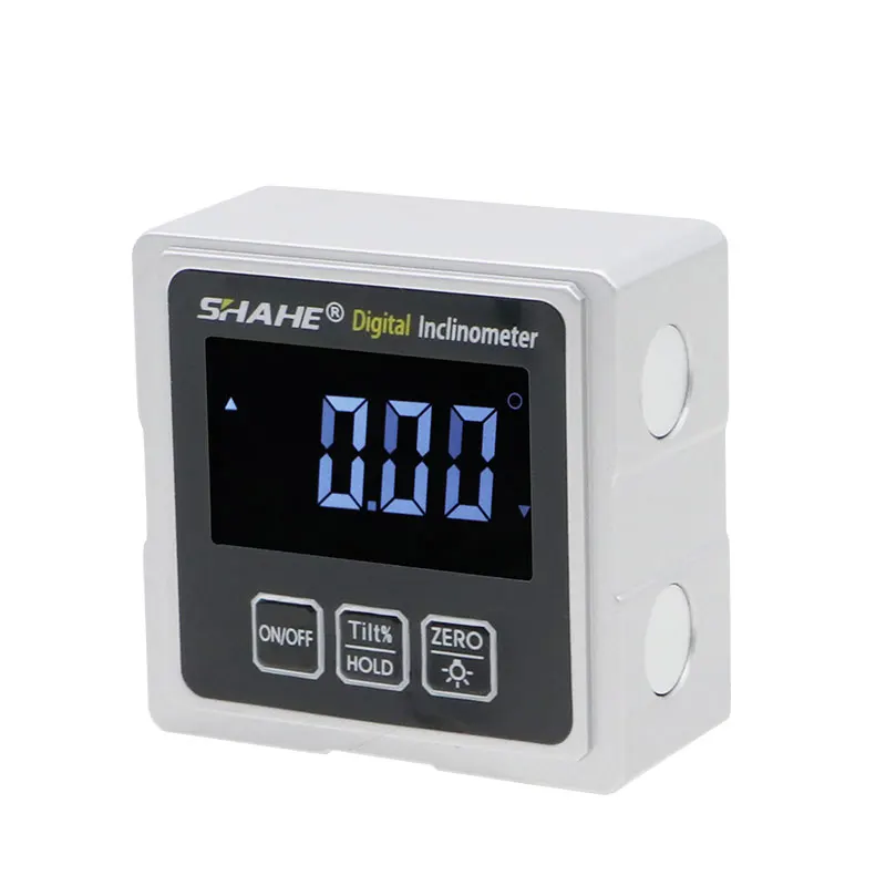 Цифровой транспортир shahe угломер с подсветкой и 3 сторонней магнитной
