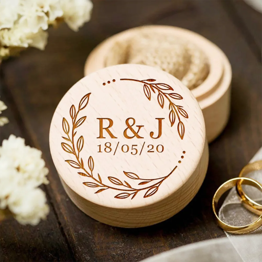 

Personalized Rustic Wedding Ring Box Keepsake Ring Pillow Wooden Ring Holder Wedding Valentine Engagement Jewelry Box