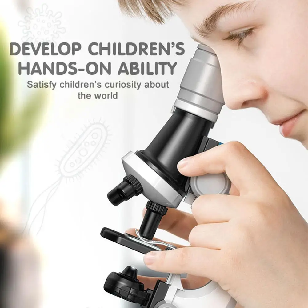 

Микроскоп HD 1200 раз для учеников начальной школы, биология, образовательные и научные игрушки, имитация X1B7