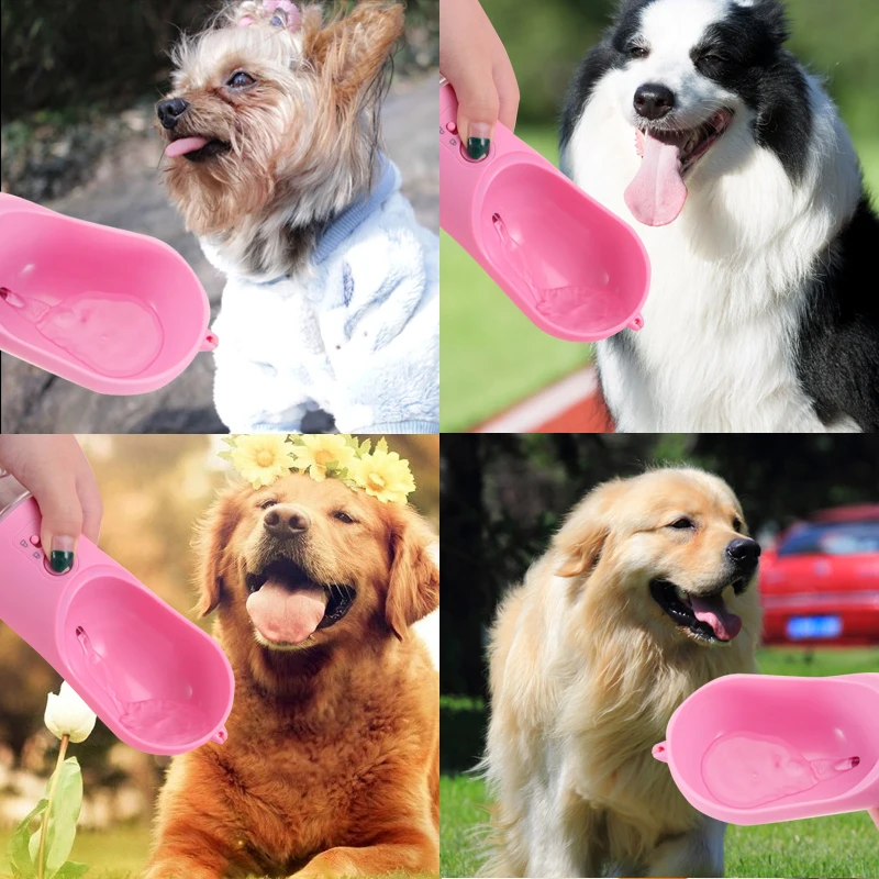 

New Dog Water Feeder 400ml Cat Dog Travelling Drink Bottle Pet Water Feeder Dispenser Pet Product Puppy Dog Drinking Bottle