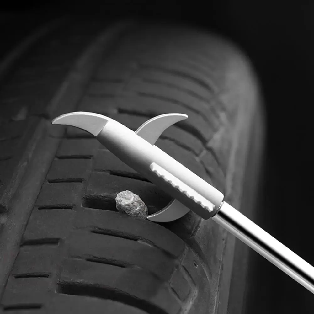 

Non-slip Handle Car Vehicle Tire Stone Remover Hook Zinc Alloy Auto Wheel Groove Cleaning Tool Multi-Function Rubber Zinc Alloy