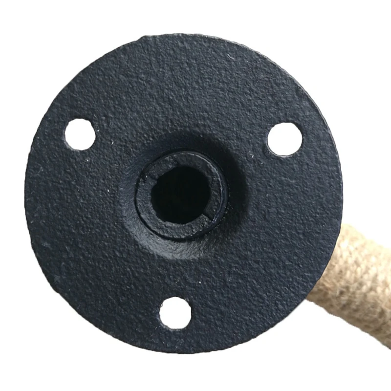 New Industrial Style Pipe Furniture Handle Barn Sliding Wooden Door Handles Black Antique Vintage European Wrought Iron Rope Han |