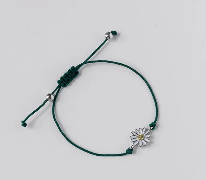 Kpop Bangtan Boys SUGA bracelet same paragraph daisy green wish rope men's | Bracelets