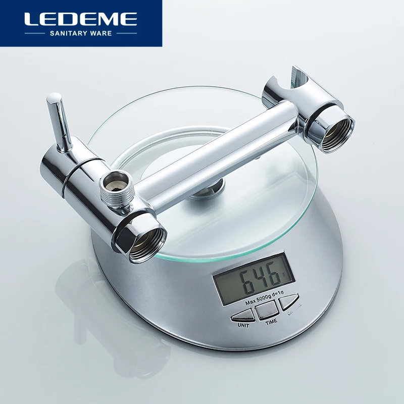 Смеситель для биде LEDEME двухфункциональный ванной душа с крючком хромированный