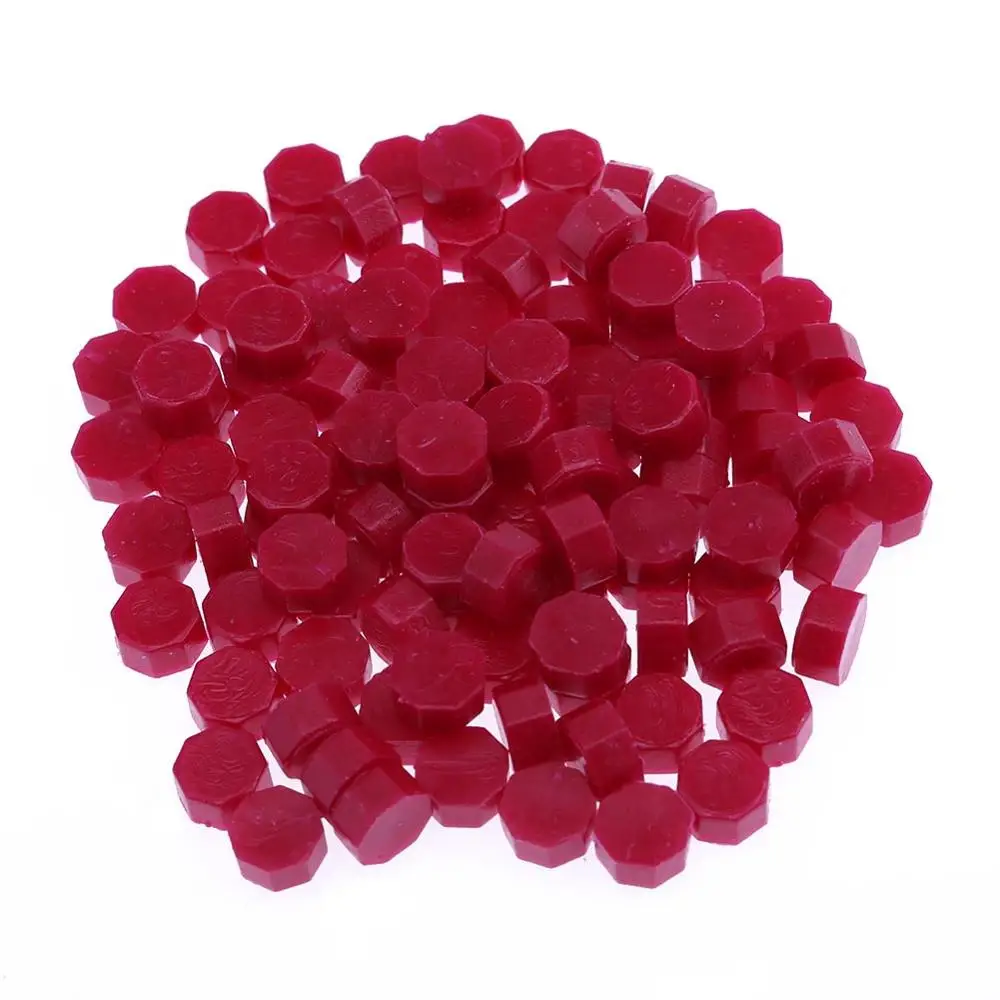 C wine red 100 шт./лот, ретро восковые уплотнительные бусины, древние уплотнительные восковые винтажные уплотнительные восковые шарики для таблеток, восковые уплотнительные гранулы для конвертов, свадеб - Цвет: C wine red