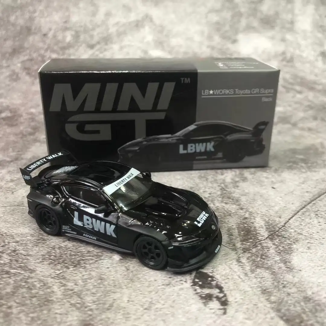 

Mini GT 1/64 модель автомобиля LB работает Toyota GR Supra сплав литой под давлением дисплей автомобиля коллекция подарков