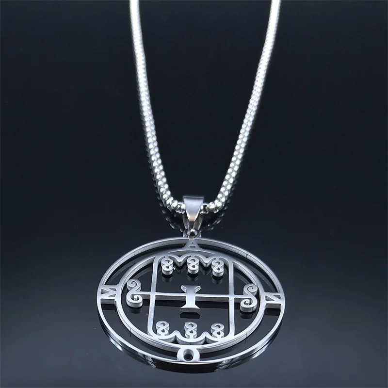 Коллекция 2022 года ожерелья Paimon sceal Sigil of Amon Seal сатана из нержавеющей стали