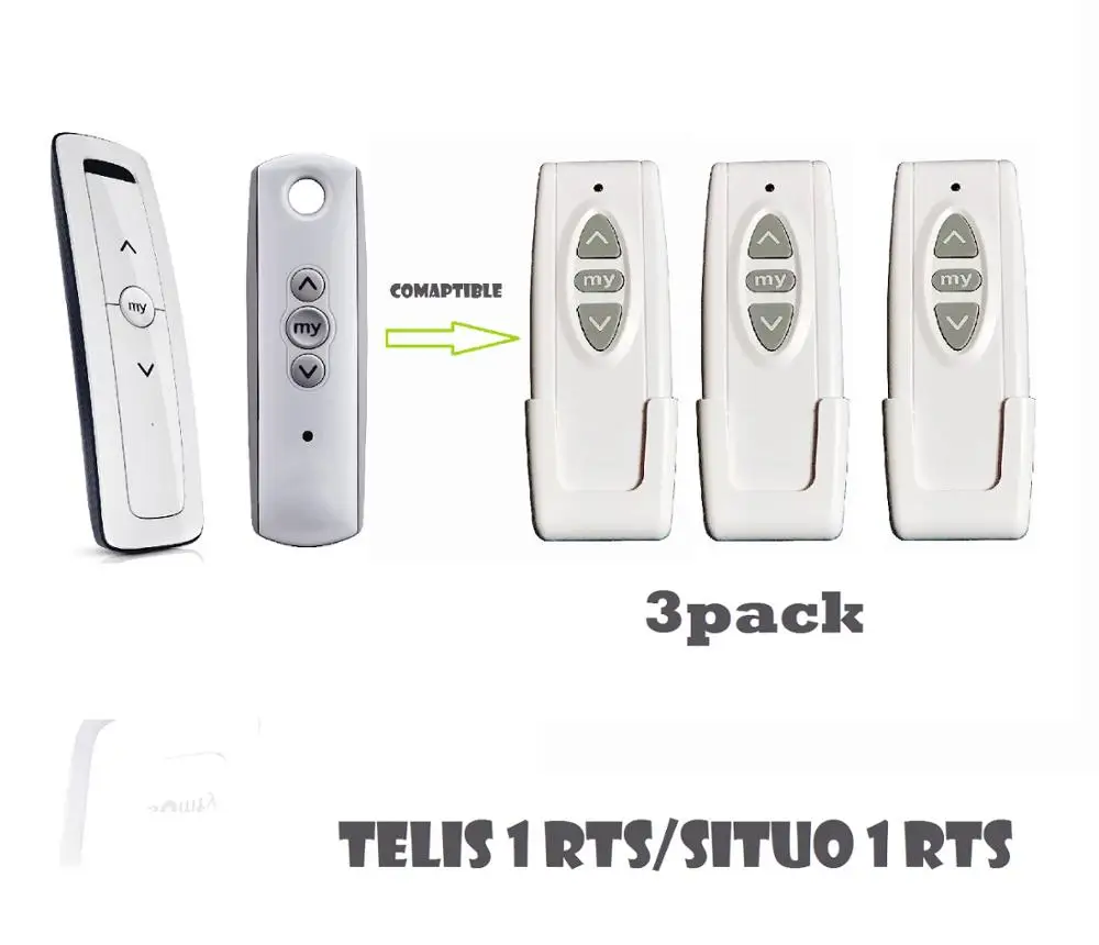 3 предмета в комплекте Telis Situo 1 RTS дистанционного Управление 433 42 МГц Замена|Пульт