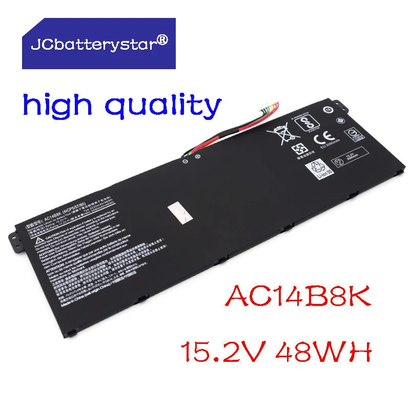 

JC Новый высокое качество AC14B8K Батарея для Acer Aspire CB3-111 CB5-311 ES1-511 ES1-512 ES1-520 ES1-531ES1-731 E5-771G V3-371 V3-111
