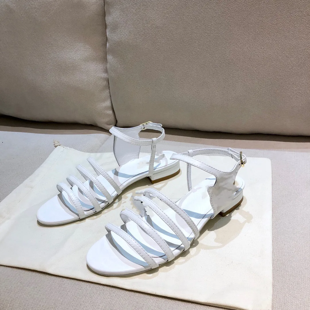 

Prowow Chilly-heeled sandals for women with peep-toe leather shoes with small heels New summer low-heeled leather shoes soft