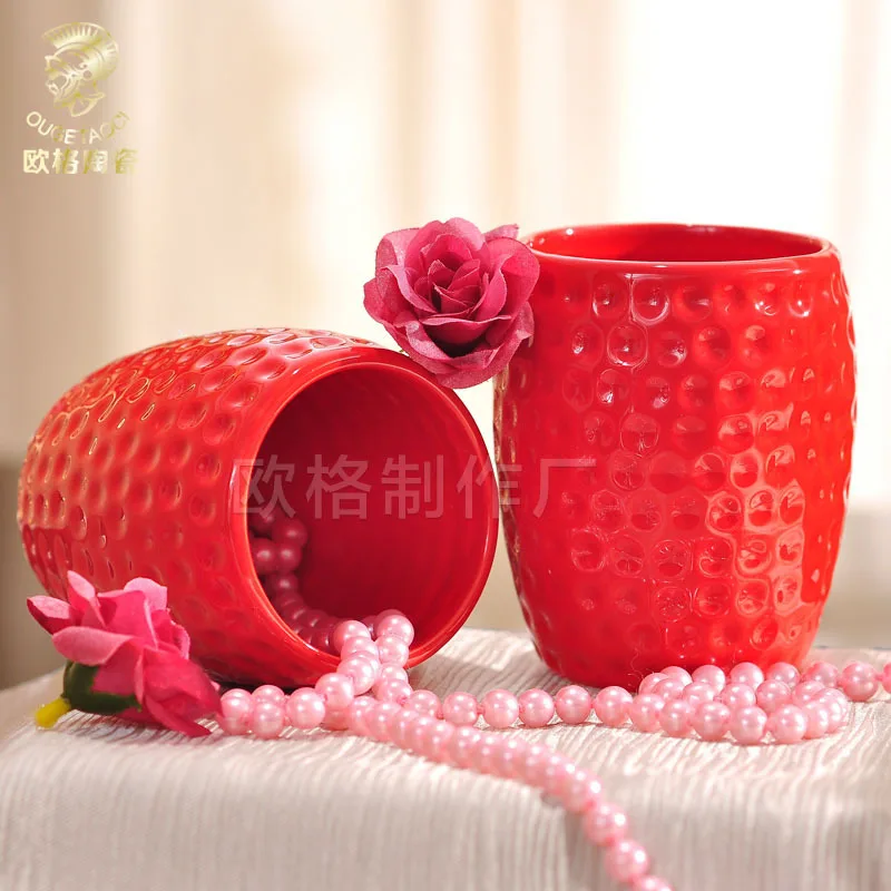 

European style modern simple golf round ceramic bathroom five piece set