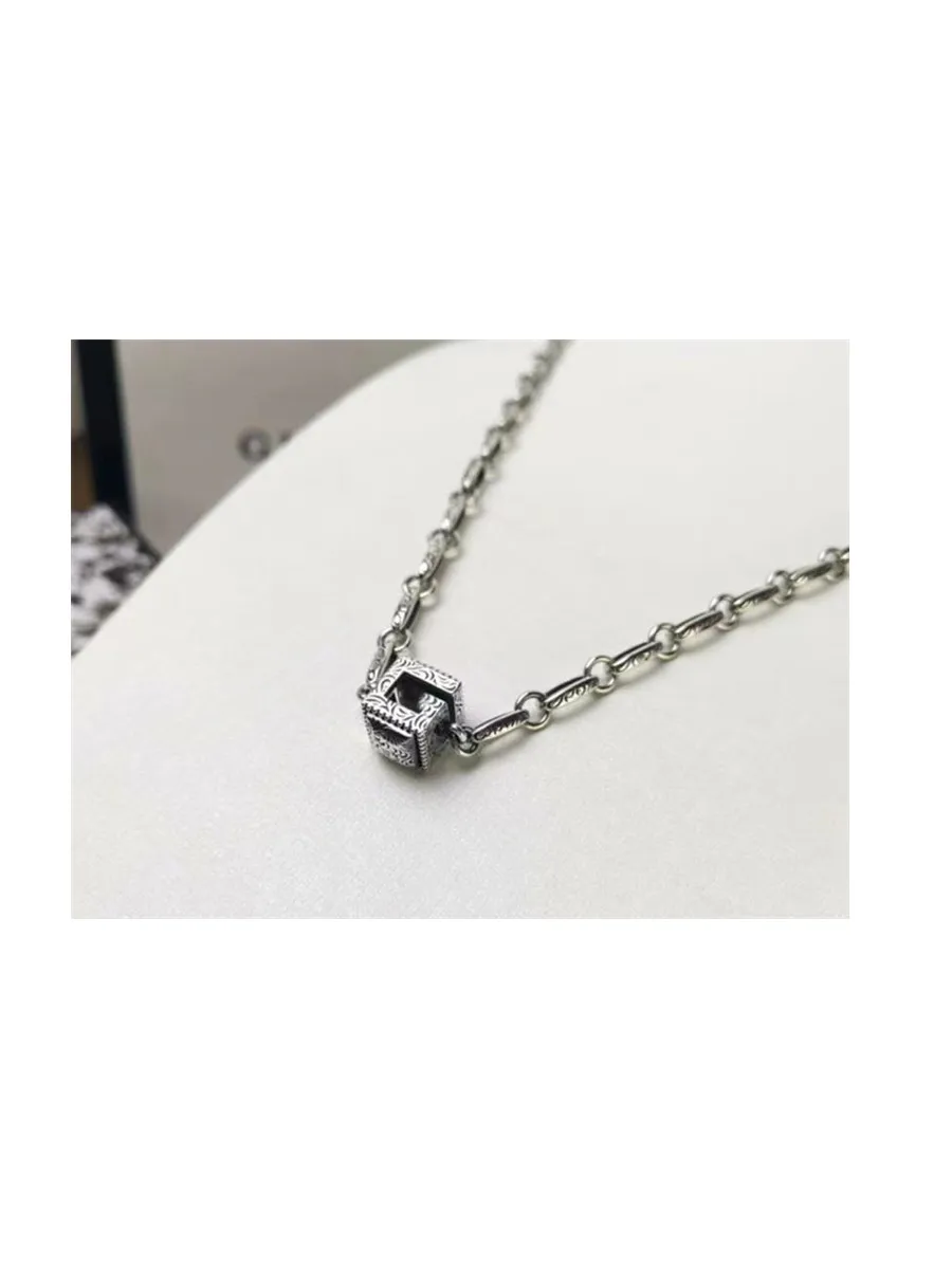

Classic retro S925 pure silver necklace men and women