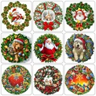 AZQSD Алмазная вышивка продажа Санта Клаус собака 5d Сделай Сам зимний бриллиантовый рисунок Рождество венок ручной работы Домашний Декор подарок