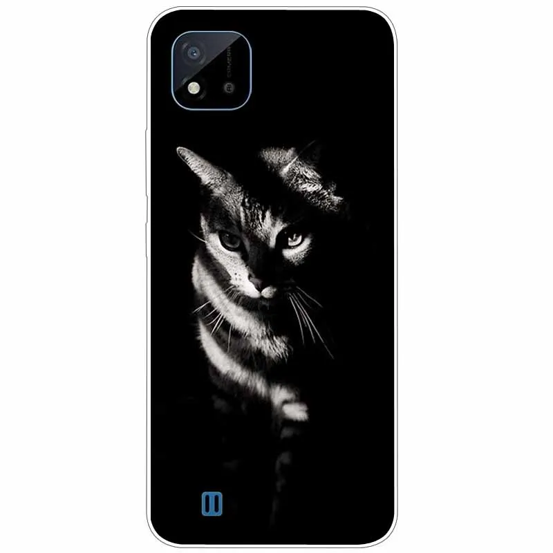 for realme c11 2021 case silicone soft tpu wolf lion phone cases for realme c11 2021 back cover clear bumper for realmec11 c 11 free global shipping