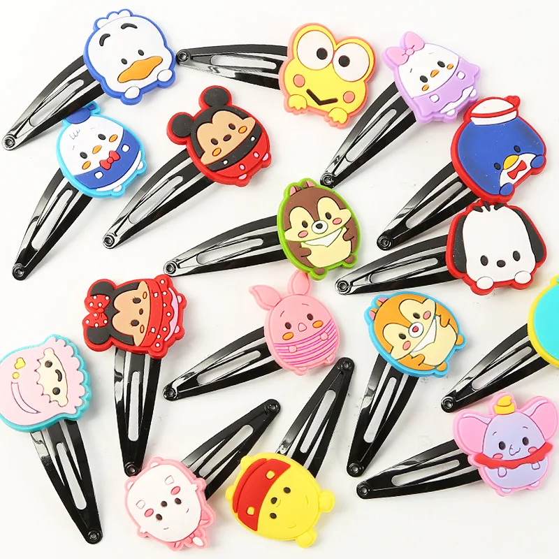 

Disney cartoon children's hair clip Donald Duck Daisy Pooh Bear Piglet Dumbo Silicone hairpin hair clip