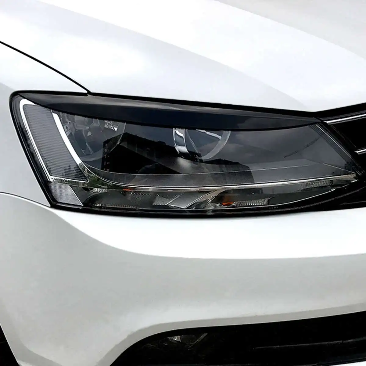Автомобильные фары веки брови ABS отделка наклейки крышка для Volkswagen для VW для Jetta MK6 Sagitar NCS 2010- автомобильный Стайлинг