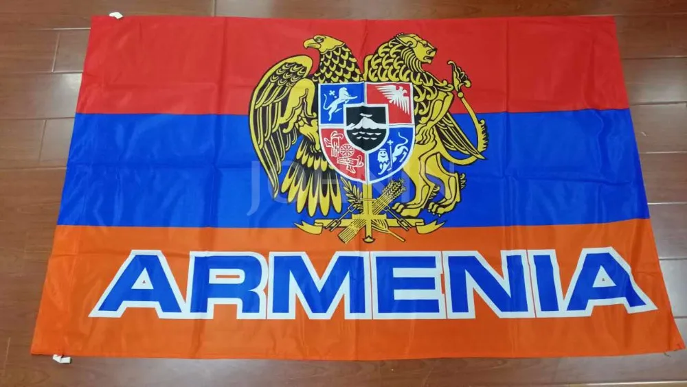 Вязаный флаг из полиэстера 90x135 см с национальным гербом Аргентины | Дом и сад