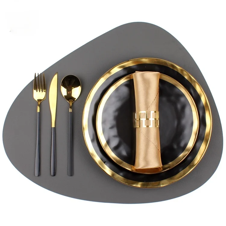 

Набор роскошных тарелок в скандинавском стиле, посуда для суши, Свадебный фарфоровый десерт, нож, вилка, тарелка, кухонная посуда DG50P