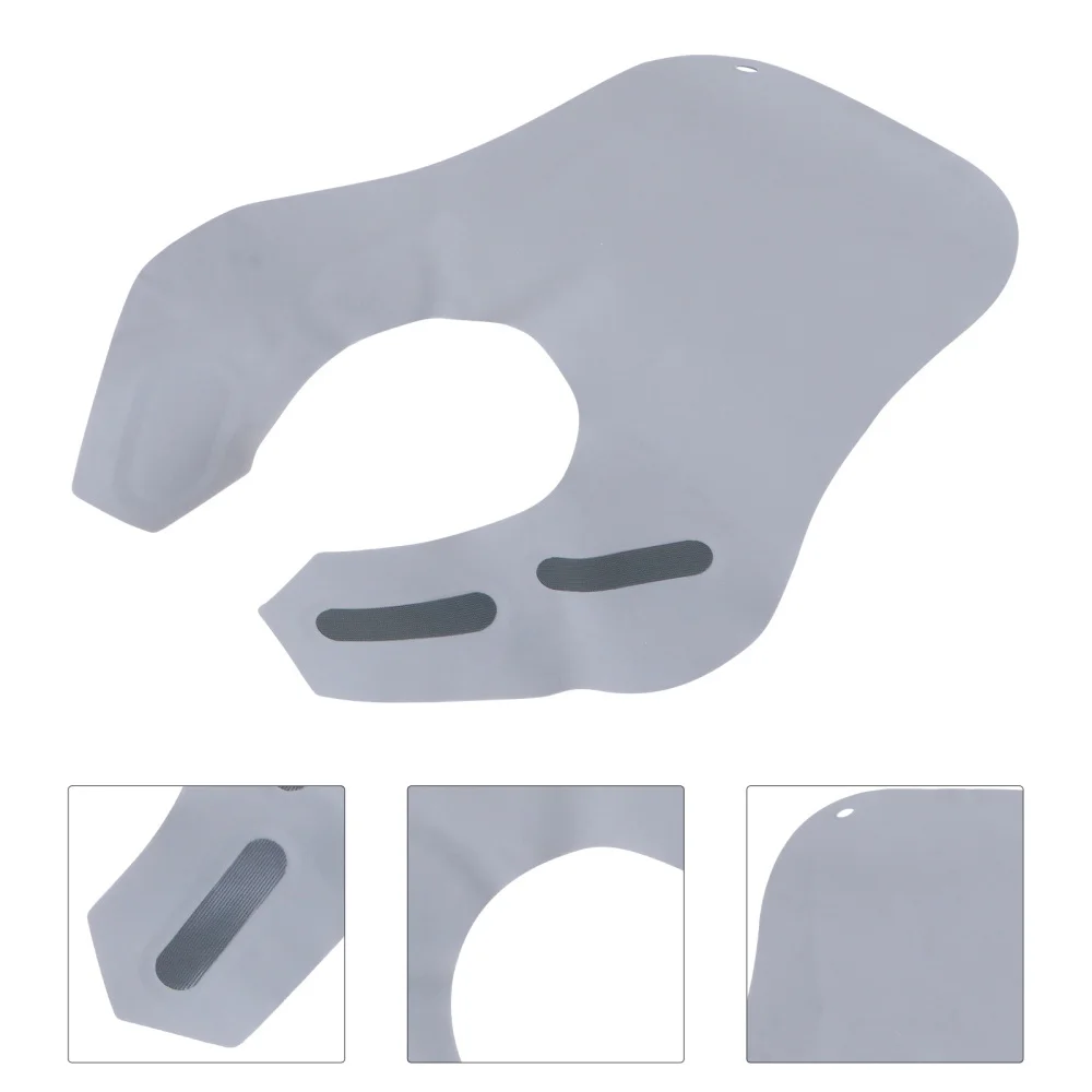 

1Pc Silicone Haircut Cape Waterproof Wai Cloth Hair Stylist Gown Apron Barber Accessories (Blue)