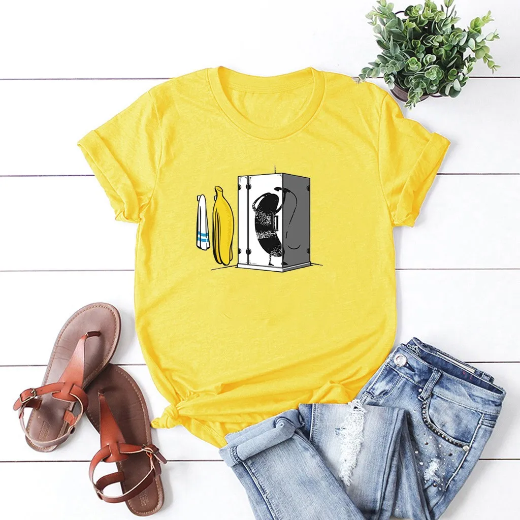 Новинка 2019 летняя модная женская рубашка с забавным принтом Женская хлопковая