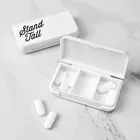 Контейнер для таблеток портативный пластиковый с 3 отделениями для хранения таблеток