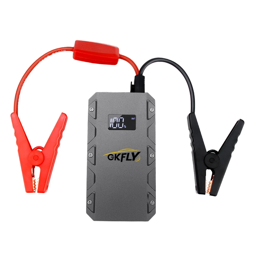 gkfly high power 20000mah car jump starter 12v 1500a portable starting device power bank car charger for car battery booster led free global shipping