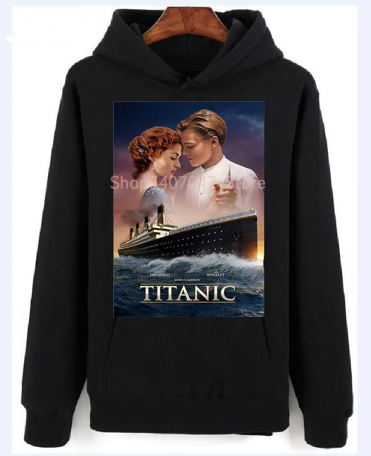 LEONARD DI CAPRIO TITANIC ретро-постер к фильму Прохладный фильм унисекс толстовки свитер