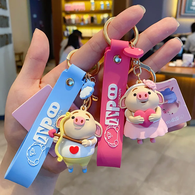 Силиконовый чехол с персонажами из мультфильмов свиньи пердеть брелок милое