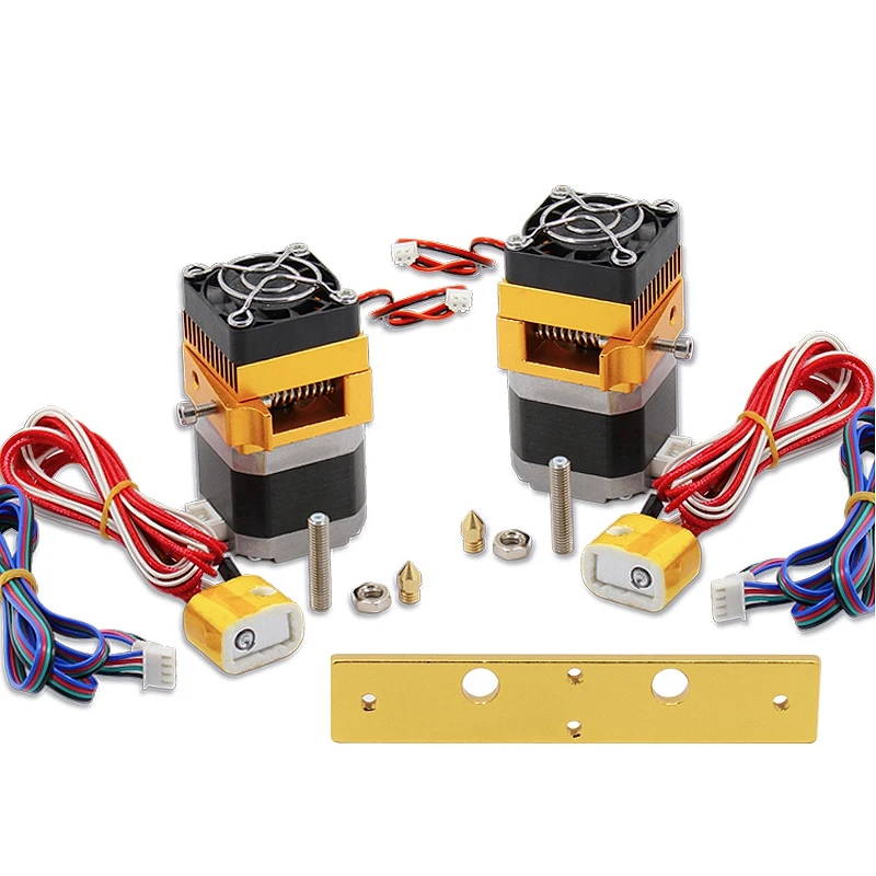 MK8 двухголовочный экструдер 12V40W 3D принтеры запчасти сопло 0.м Ouble Hotend