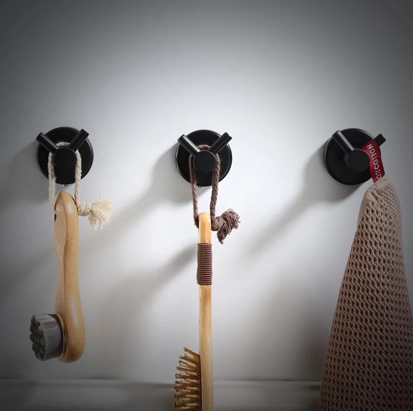 2019 черный крючок для халата крючки ванной комнаты шляпы настенный одежды пальто