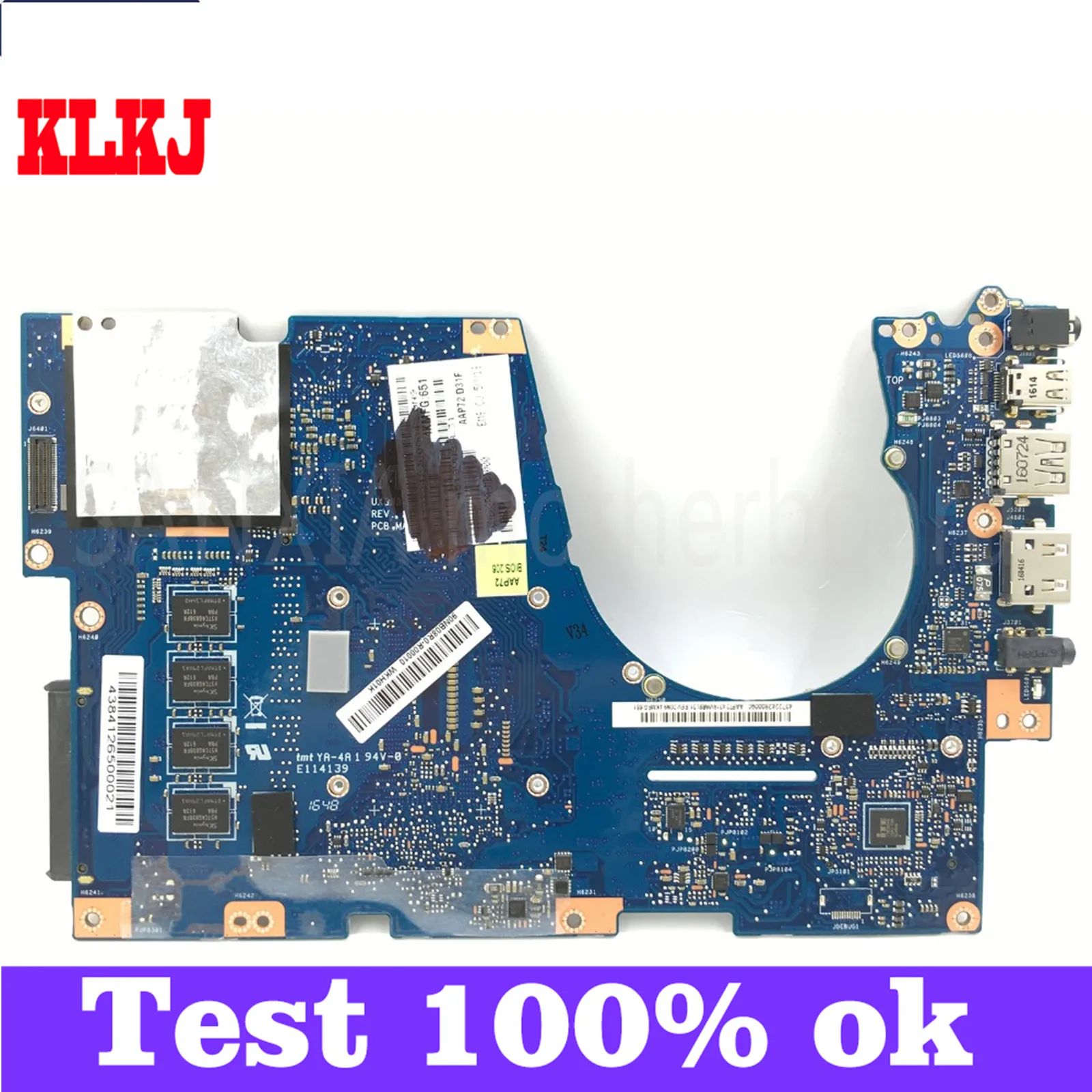 

KLKJ UX303LB Laptop Motherboard For ASUS UX303LB UX303LNB UX303LN UX303LA UX303L Test Original Mainboard 4G RAM I7-5500U GT840M