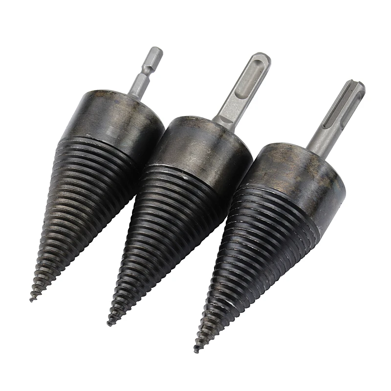 

1Pc High Speed Twist Drill Bit Wood Splitter Screw Cones Splitting Bit Wood Drill 32/42MM Square Round Hexagonal for Woodworking
