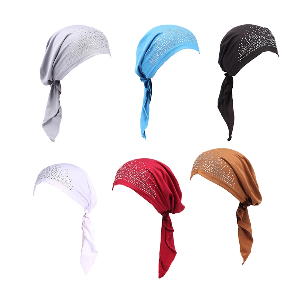 

Women Chemo Hat Beanie Stretchy Turban Headwear Hair Wrap Cap for Patients