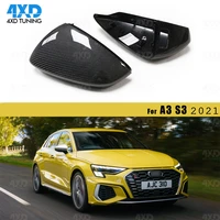 a3 2021 mirror cover for audi 8v s3 new carbon fiber rearview mirror cover with lane side assist replacement car accessories
