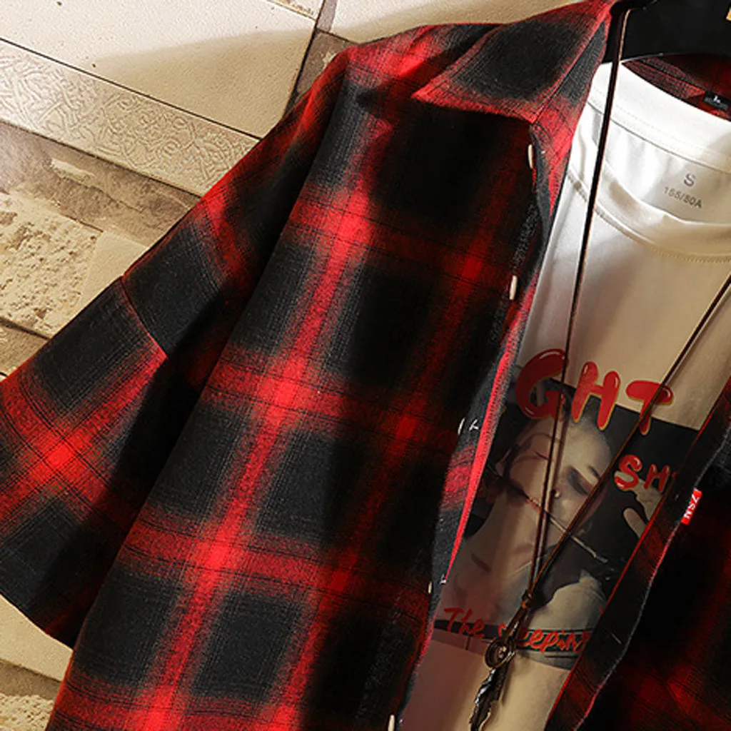 

Men Plaid Shirt 2019 Spring Summer Casual Short Sleeve Shirt Soft Comfort Slim Fit Styles Man Clothes 10.7