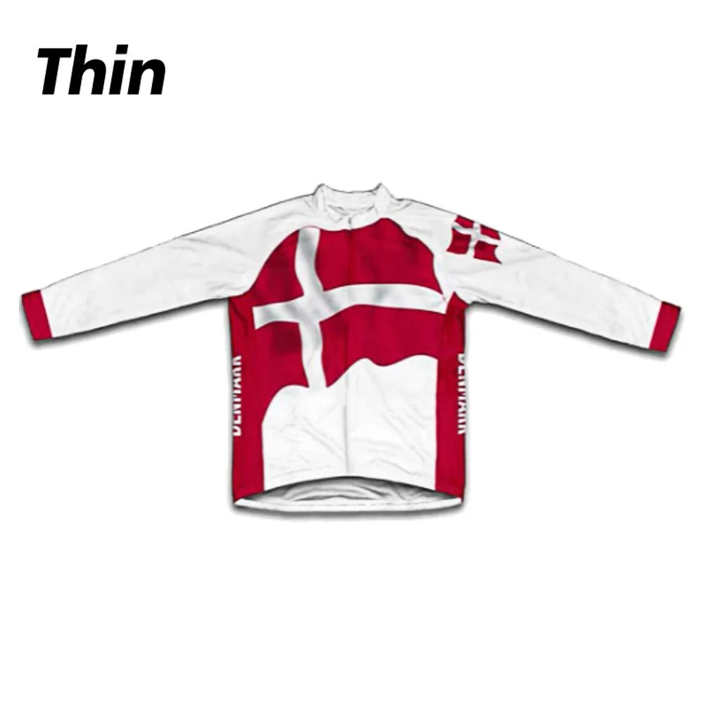 Классическая Ретро Дания Зимняя Теплая Флисовая Мужская велосипедная Джерси для