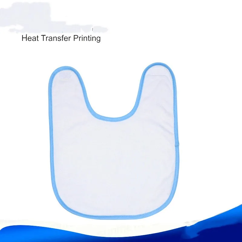 New sublimation blank Children's bib polyester towel saliva bib blank personalized consumables 10pcs/lot wholesale