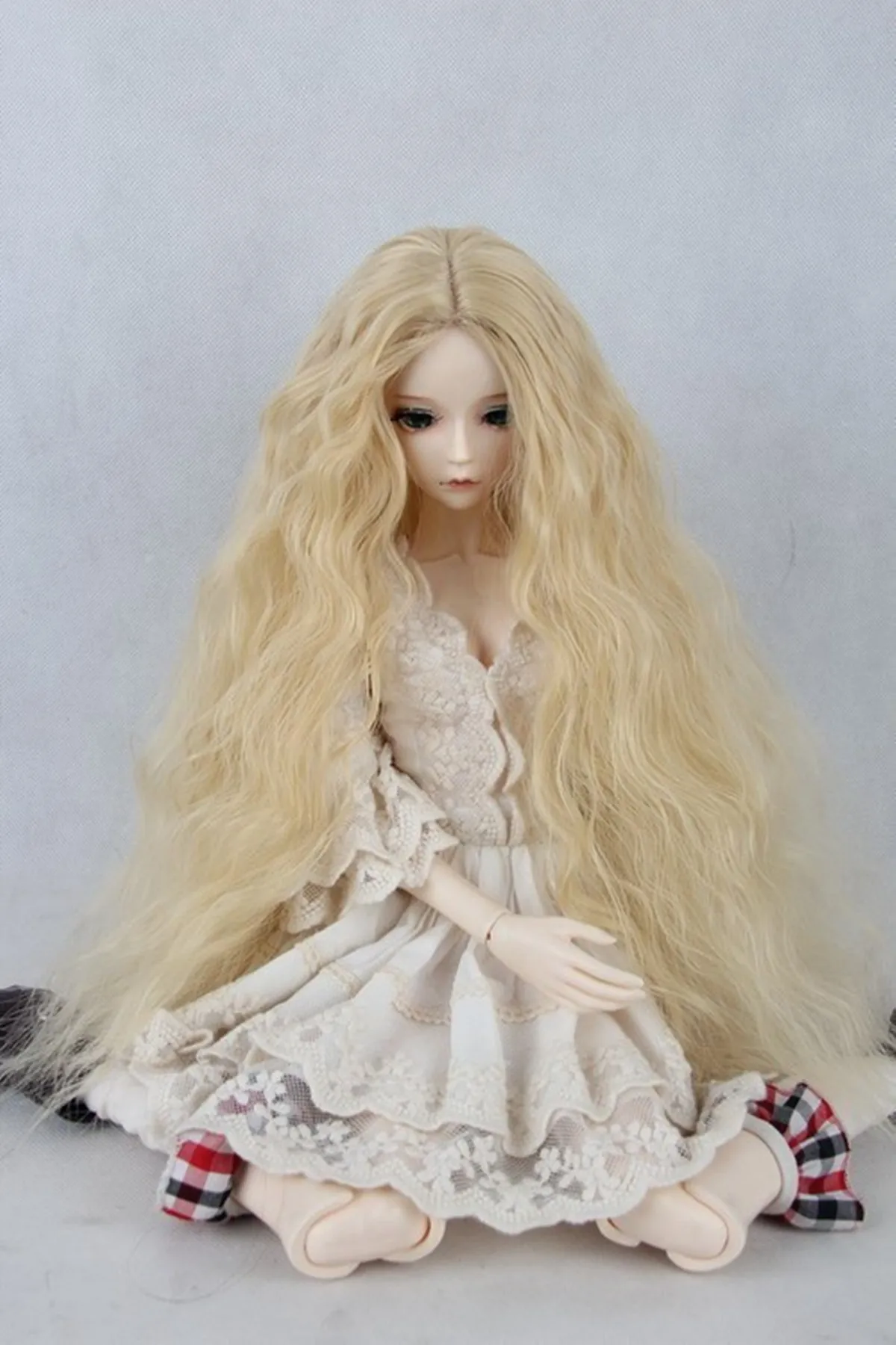 Luodoll BJD / SD кукла парик дядя м/девочка вырезать длинные кудрявые лапши объем 1/3 1/4
