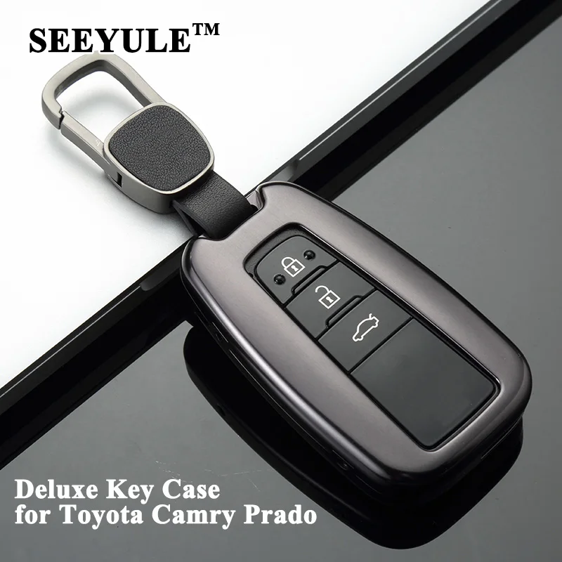 

1 шт. SEEYULE чехол для автомобильного ключа, чехол для ключа, защитный держатель, стильные аксессуары для Toyota Camry C-HR Avalon 2018 2019 2020