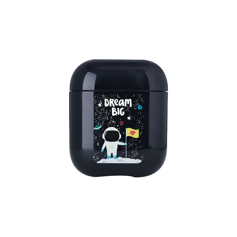 Мультяшные милые Air Pods чехол для Apple airpods чехол Роскошный Космос астронавт Bluetooth наушники чехол для Airpods наушники Жесткий - Цвет: I01085S