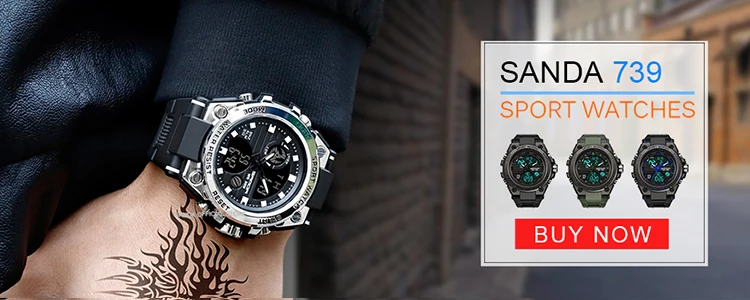 BASID Top Luxury Watches Men Stopwatch LED Quartz Digital Watch Waterproof Sport Wristwatches Men's Military Swimming Clock Male