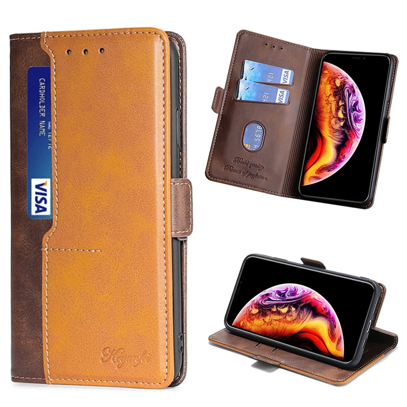 Кожаный чехол бумажник с откидной крышкой для телефона Samsung Galaxy S20 Ultra Note 20 S10e S10 5g S9