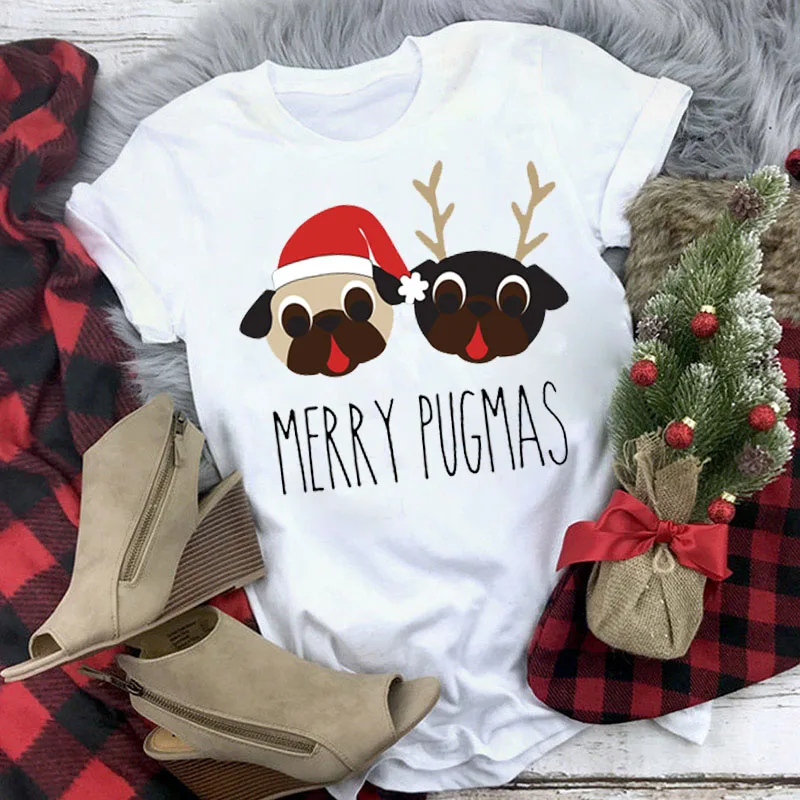 TJCJFO женская футболка с принтом веселого Рождества модная Милая графическим