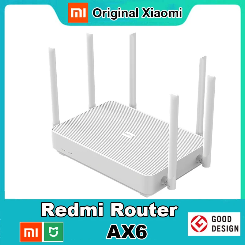 Новый Xiaomi Redmi маршрутизатор AX6 MI Wi-Fi 6 6-ядерный 512M памяти ажурная ткань дома IoT