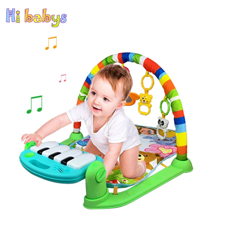 3 в 1 детский игровой коврик стойка для нот игрушки ползания спортзале пианино